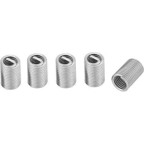 50 pièces inserts hélicoïdaux filetés en acier inoxydable SS304, longueur 3D, M6 x 1.0, pour réparation de filets (1/5)