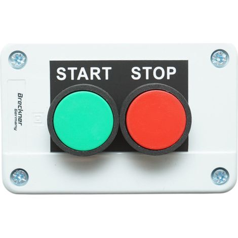Alloggiamento pulsante di controllo START/STOP con ritorno 1NO+1NC Breckner Germany (1/4)