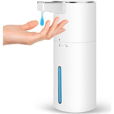 Dispenser di sapone automatico, dispenser elettrico, funzionamento igienico, dosaggio a 4 livelli, 400 ml, bianco (1/5)