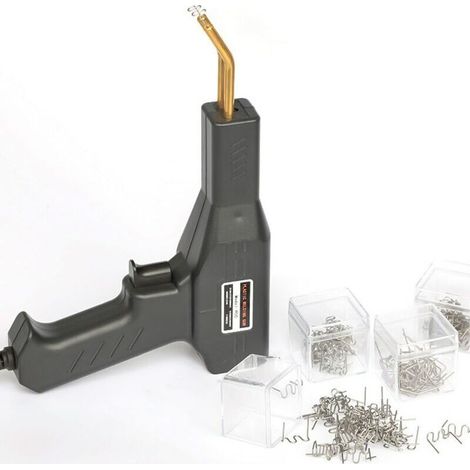 Équipement professionnel de soudage du plastique, 4 agrafes, 30 W, 0,5 A, éclairage LED, noir (1/5)