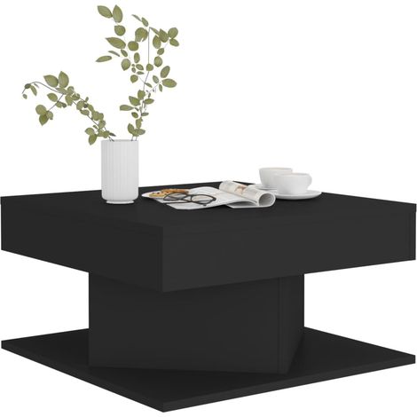 Table basse carrée Noir 57x57x30 Konda (1/5)