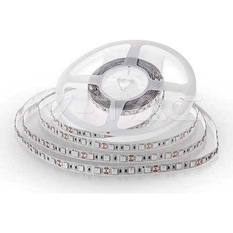 V-TAC Strip LED SMD5050 11W/m 5m 60 LED/m striscia 12V 4000K IP20 10 mm – SKU 212143 (1/8)