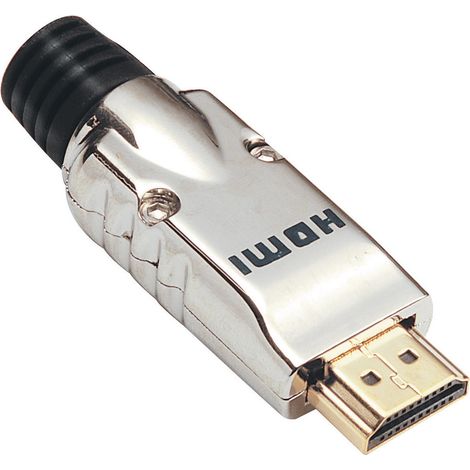 BKL Electronic 0905002 HDMI-Steckverbinder Stecker, gerade Polzahl: 19  Silber 1 St.