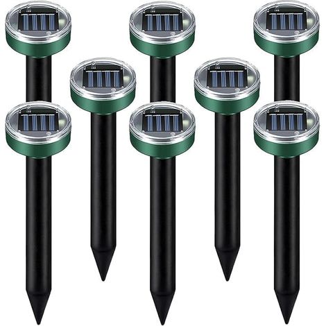 4 pièces Solar Ultrasons Pilote de taupe Imperméable Repousse les serpents Rongeurs Jardin - Modèle (1/5)