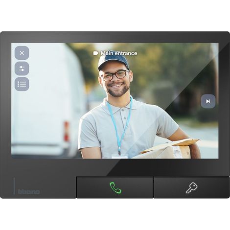 Videocitofono connesso WiFi Classe 300X finitura Dark BTicino 344743 (1/2)