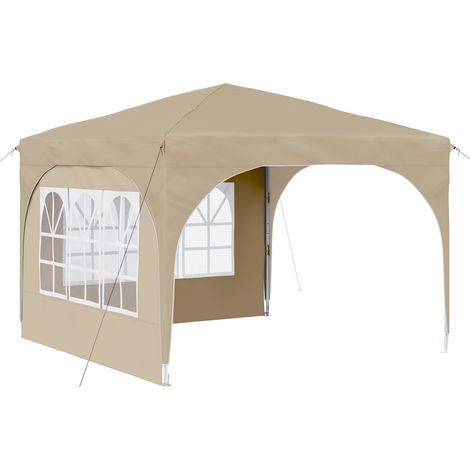 Maison Exclusive - Pop-up Partyzelt 290 x 290 x 245 cm Creme (1/5)