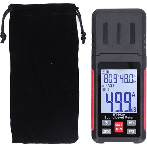 Sonomètre numérique, Microphone capacitif 30-130dBA, décibel Audio pour la détection (1/5)