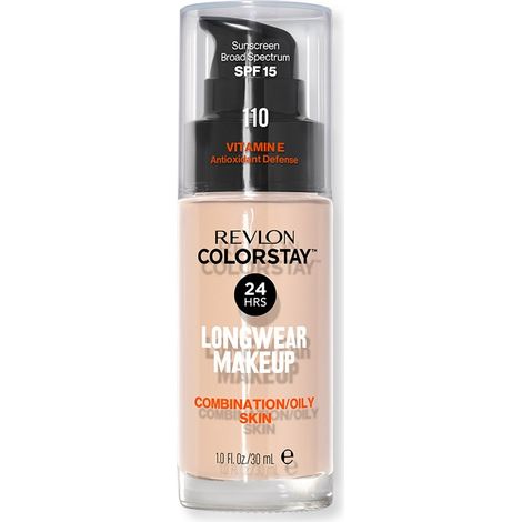 Fond de teint Colorstay 24H longue tenue, couvrant et matifiant, n° 110 Ivoire, pour peaux mixtes à grasses, 30 ml