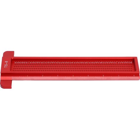 Règle en T pour tracer des trous, mini-outil de traçage pour le travail du bois et la menuiserie, outil à barrer 0-8 pouces TS-8 (1/5)