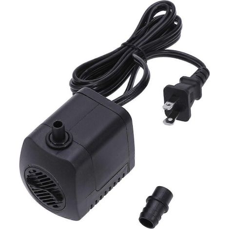 [KK] Pompe submersible Jingnuo Mini puissante pour fontaines, bassins, aquariums, statues, animaux de compagnie, économie d'énergie, 1 unité, noire