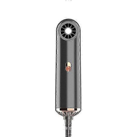 Sèche-cheveux de voyage 800 W, compact et rapide, avec embout concentrateur et réglages air chaud/froid pour le coiffage. (1/5)