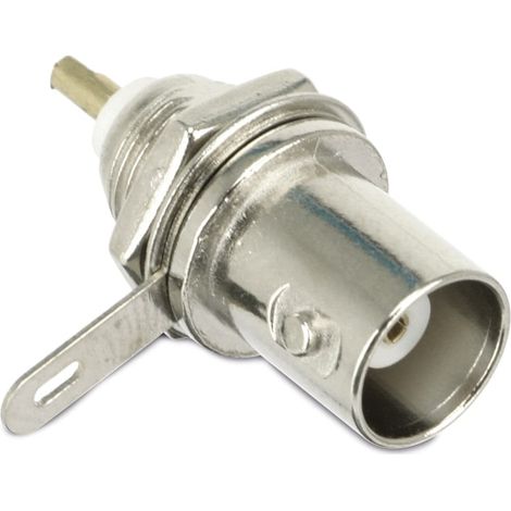 GOOBAY Connecteur encastrable BNC, connexion par soudure, 9,1 mm