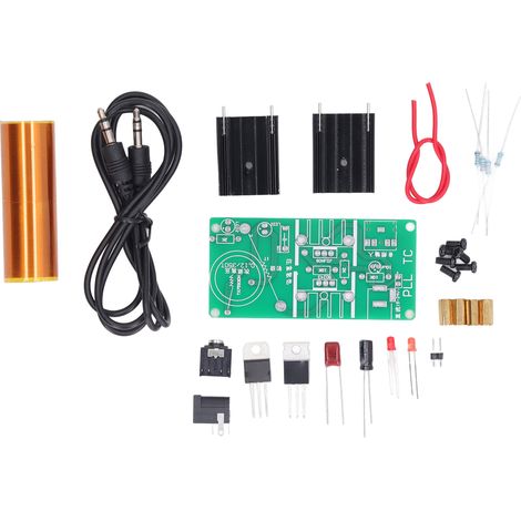 Kit bobine musicale mini haut-parleur plasma transmission sans fil 15W DC 15-24V projet DIY soudure apprentissage scientifique pour ados enfants adultes (1/5)