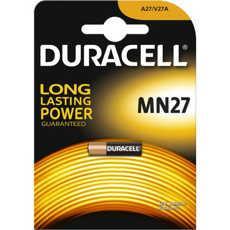 Duracell MN27 Pila Alcalina 12V Negra y Naranja
