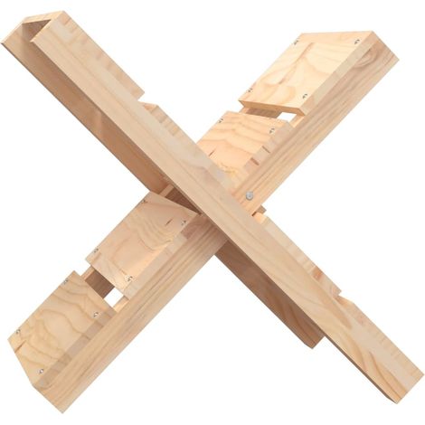 Maison Exclusive - Soporte de leña madera maciza de pino 47x39,5x