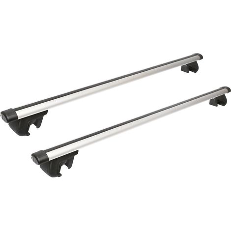 Set di 2 barre portatutto in alluminio con sistema antifurto 1200mm Breckner Germany (1/5)