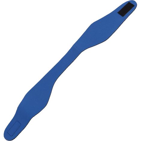 Fascia per capelli da nuoto in neoprene – Blu L, elastica per bambini/adulti (1/5)
