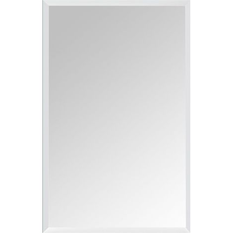 Miroir sans Cadre 40 x 60 cm, biseauté, Portrait/Paysage, Mural pour Couloir (1/5)