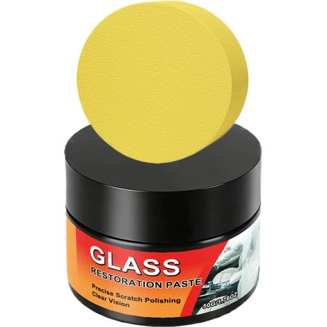 Kit réparation rayures verre 50g Composé de Nettoyage et de Polissage,Effaceur De Rayures Pour Pare-brise Auto pour camion, SUV, camping-car, fourgon, extérieur, voyage, maison, ferme (1/5)