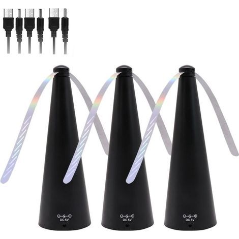 3 PCS Ventilateur Anti-Mouches, Mouches et Moustiques Repoussent Les Ventilateurs, Contre Les Moustiques San Produit Chimique (1/5)