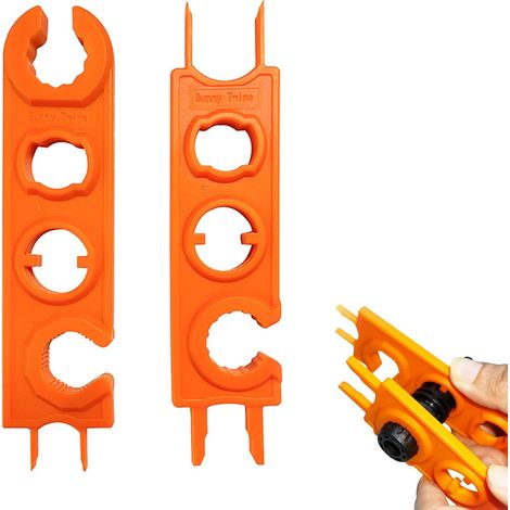 Lot de 2 clés solaires MC4 pour panneau solaire Clé de connexion pour câble de panneau solaire à libération rapide mâle et outil de séparation femelle (1/5)