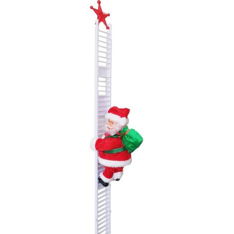 Décoration Électrique Père Noël Grimpeur pour Arbre de Noël Intérieur Extérieur (1/5)