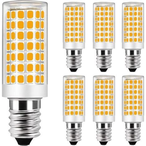 Confezione da 6 lampadine LED E14 da 9W, equivalenti a lampadine alogene da 75W - Luce bianca calda 3000K - Non dimmerabili - AC 220-240V (1/5)