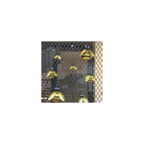 Eisen-Bienenanhänger, filigrane Tierform, farbenfroher Wandschmuck für Zuhause - S-Crezuo