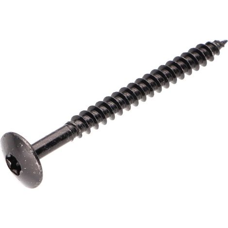 Vis Penture 6X70 Filetage partiel TORX T30 Acier zingué noir-1 pièce