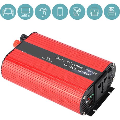 Chargeur Onduleur 700W 12V vers 220V-240V avec Double Port USB Prise Voiture (1/4)