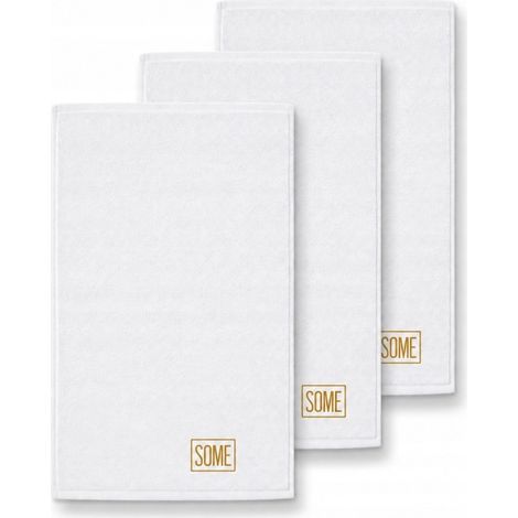 Serviettes de table premium blanches 30 x 50 cm, 800 g/m², BTW0480AA, lot de 3 (1/5)