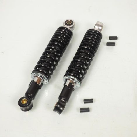 Paar einstellbare hintere Stoßdämpfer schwarz 260mm für Moped, (1/4)