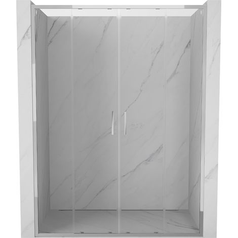 Mexen Exo Doppelschiebeduschtüren 140 cm, transparent, Chrom - 8152-140-000-01-00 (1/5)