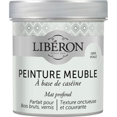 Peinture meuble à base de caséine LIBERON Gris voilé mat 500 ML