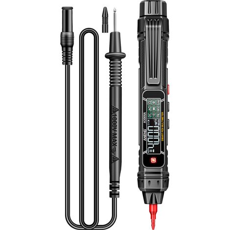 Nannigr Multimètre A3005B TRMS stylo intelligent noir sans pile