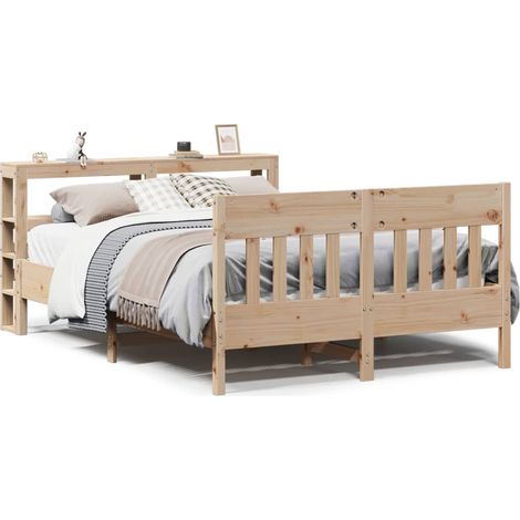 Maison Exclusive - Massivholzbett ohne Matratze 120x200 cm Kiefer