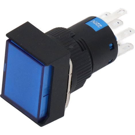 Lot de 25 interrupteurs à bouton-poussoir autobloquants avec voyant lumineux pour appareils électroménagers et industriels 220 V (1/5)