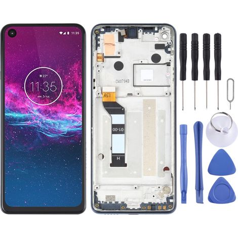 Compatible with original LCD screens with frame for Motorola One Action XT2013-1 and other models. (1/4)