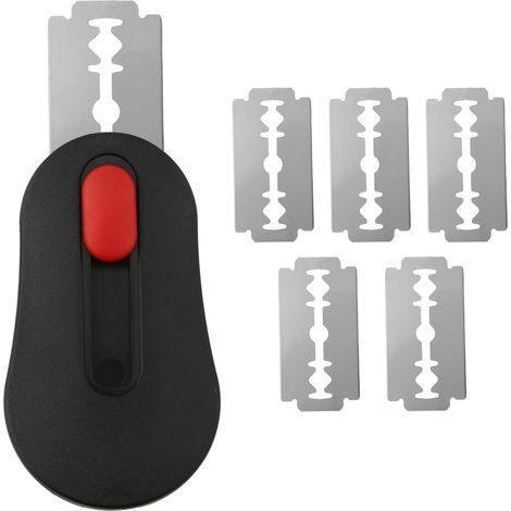 Tagliapane, coltello per impasto, coltello da fornaio, tagliaimpasto estensibile e magnetico con 5 lame affilate, coltello per tagliare l'impasto per accessori da panetteria (1/4)