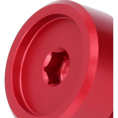 Vis de bouchon de remplissage d'huile moteur pour moto, compatible avec Yamaha, Ducati, Triumph et Honda (rouge) (1/4)