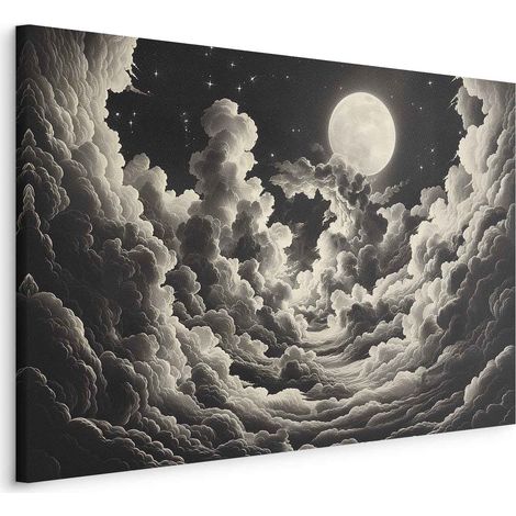 Immagine - La luna e le stelle cantano tra le grandi nuvole (1/3)