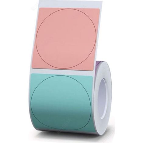 Étiquettes autocollantes transparentes blanches B21 B1, papier thermique, rouleau de 1 à 5, pour imprimante d'étiquettes, étiquettes de prix pour bijoux B3S, couleur 41 x 41 mm (1/5)