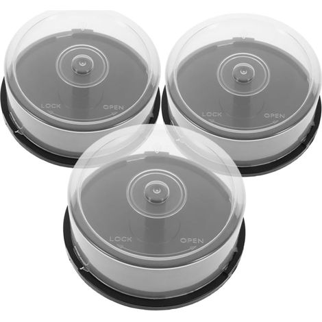 Boîte de Rangement Dvd et CD 25 Pièces, Pp, Lot de 3 (1/5)