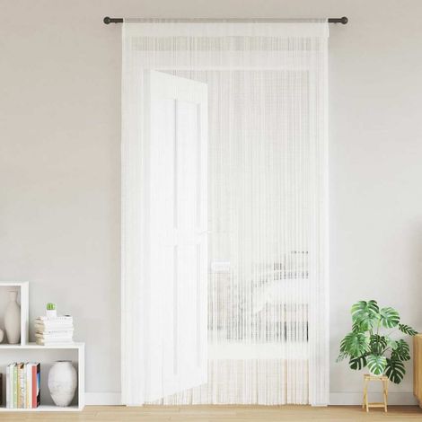 Maison Exclusive - Fadenvorhang 2 Stk.100 x 250 cm Weiß