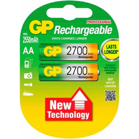 AKUMULATORKI GP NIMH 2700MAH 2SZT. /R06 (1/3)