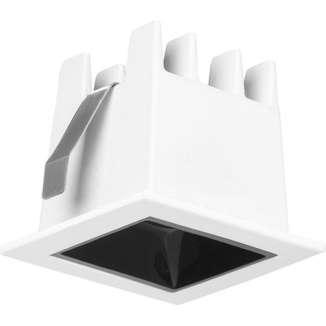 Forligth Jim - Downlight Empotrable de Techo LED Cuadrado Luz Cálida 3000K de Aluminio Color Blanco 44x44mm (1/2)