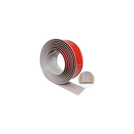 Lntyq 2 m x 5 cm selbstklebende Übergangsleiste, Bodenübergangsleiste, dekorative PVC-Leiste, Vinyl-Bodenbelagsleiste zum Verbinden von Fugen, Teppichübergänge (1/5)