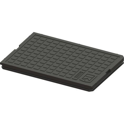 KESSEL-Placa de cubierta - negra, 276x191 mm, 30003S