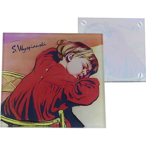 Carmani, posavasos de cristal 11,5x11,5cm - S. Wyspiński/Sleeping Staś (1/2)