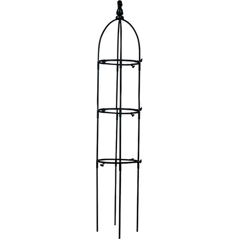 Celosía de jardín, plástico negro, 90 cm, 120 cm, 145 cm, 1 unidad (1/5)